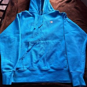 Blue champion hoodie